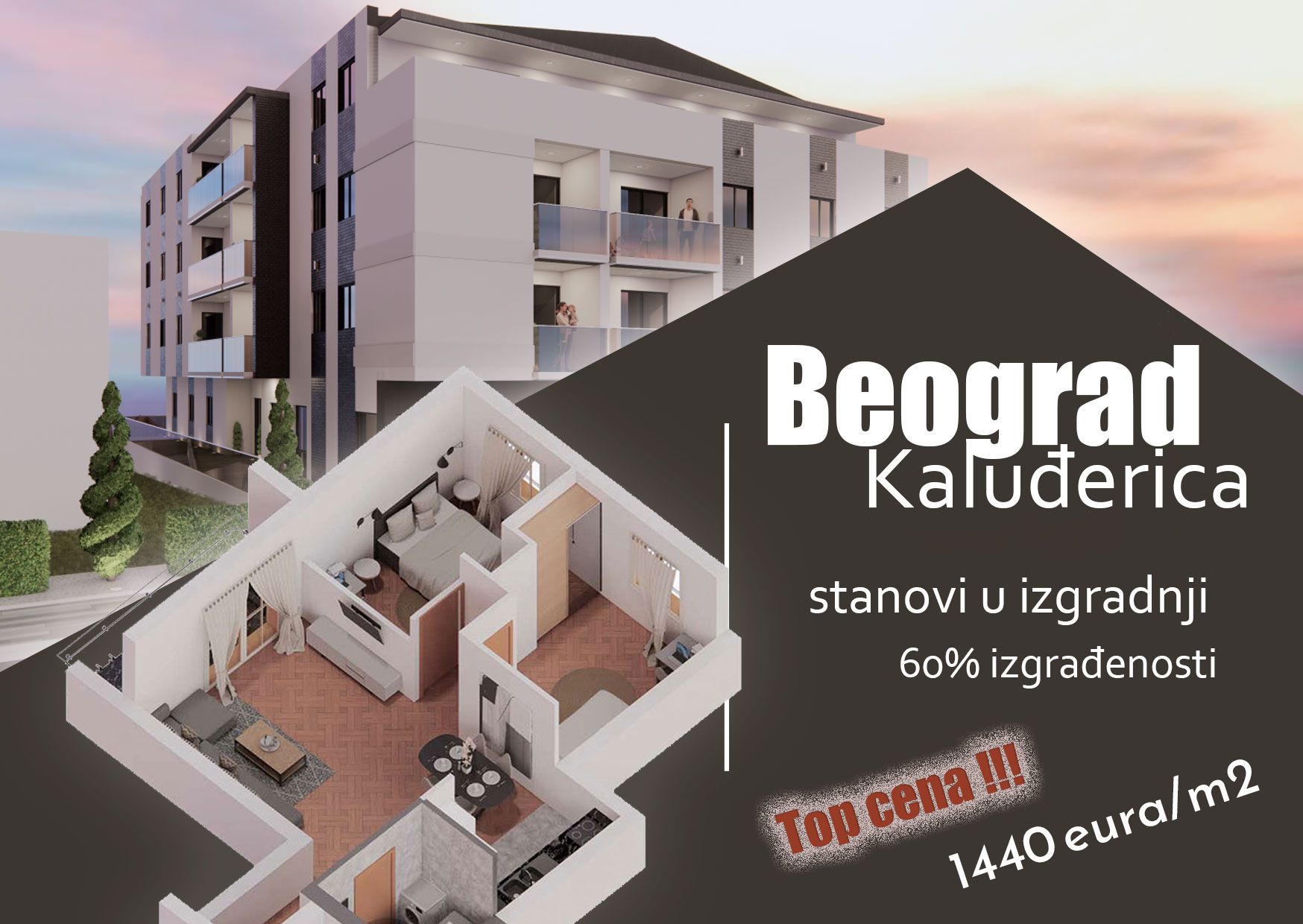 Stanovi na prodaju - Novogradnja - Beograd 